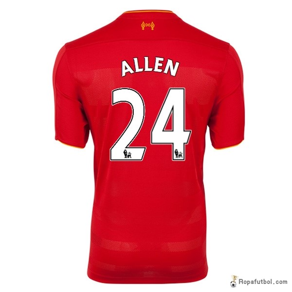 Camiseta Liverpool Replica Primera Ropa Allen 2016/17 Rojo